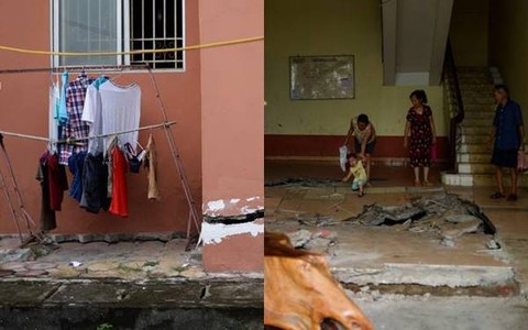 Tận mắt cảnh sống trong sợ hãi ở chung cư Hà Nội: nền nhà sụt lún, thang máy "liệt", bể phốt bục vỡ hôi thối